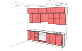 Кухня трирівнева Софі у кольорі графіт