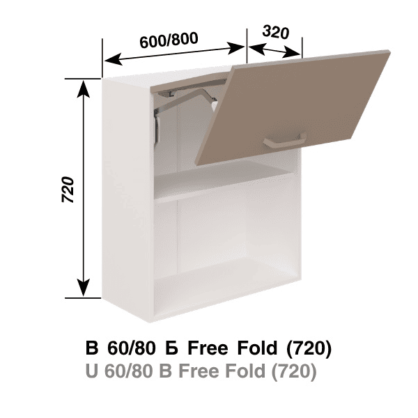Кухня Марта В80Б Free Fold