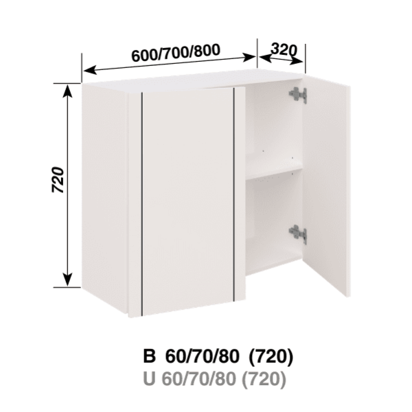 Кухня Смужка В60
