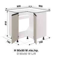 Кухня Софі Н90*90М