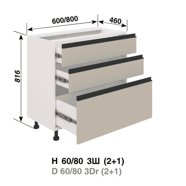 Кухня Софі Н80 3Ш(2+1) Кухня Софі Н80 3Ш(2+1)