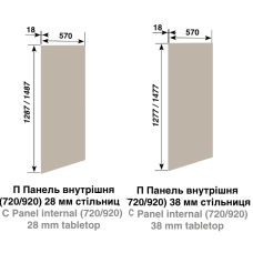 Кухня Софі П Панель внутрішня