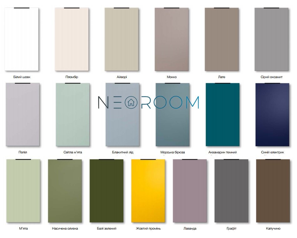 Кольори фасадів кухні Мілана